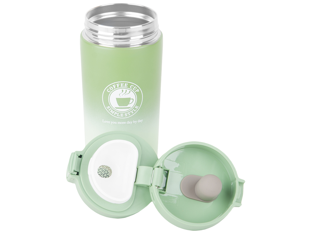 Термокухоль із нержавіючої сталі з фільтром 500 мл Зелено-салатовий (17552) - фото 2 Термокухоль із нержавіючої сталі з фільтром 500 мл Зелено-салатовий (17552) - фото 2