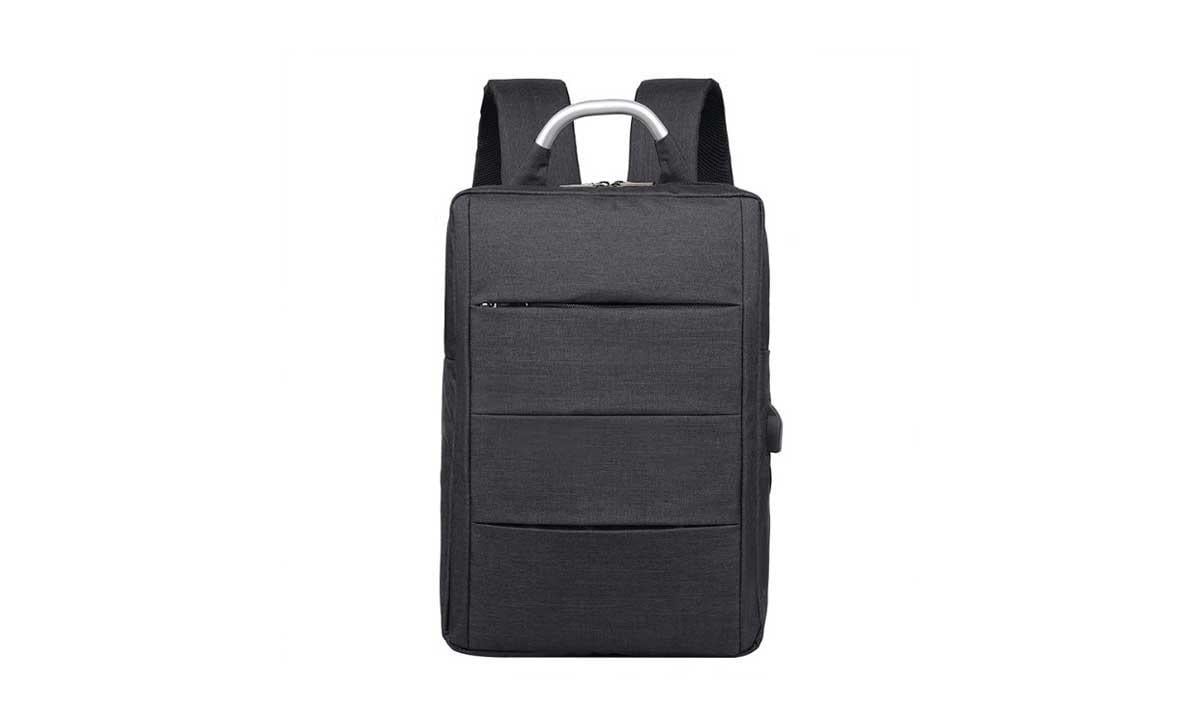 Міський рюкзак Sunroz City Backpack багатофункціональний з USB виходом 29х12х39 см Чорний (SUN1603)