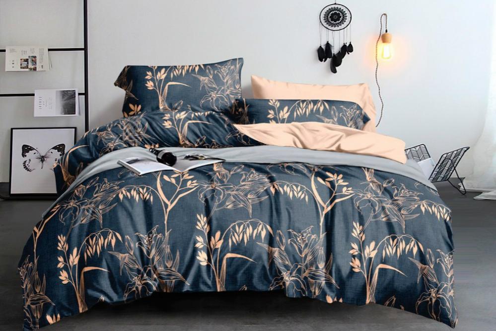 Комплект постельного белья Pretty Веточка двуспальная ранфорс 9142 (DR010757)