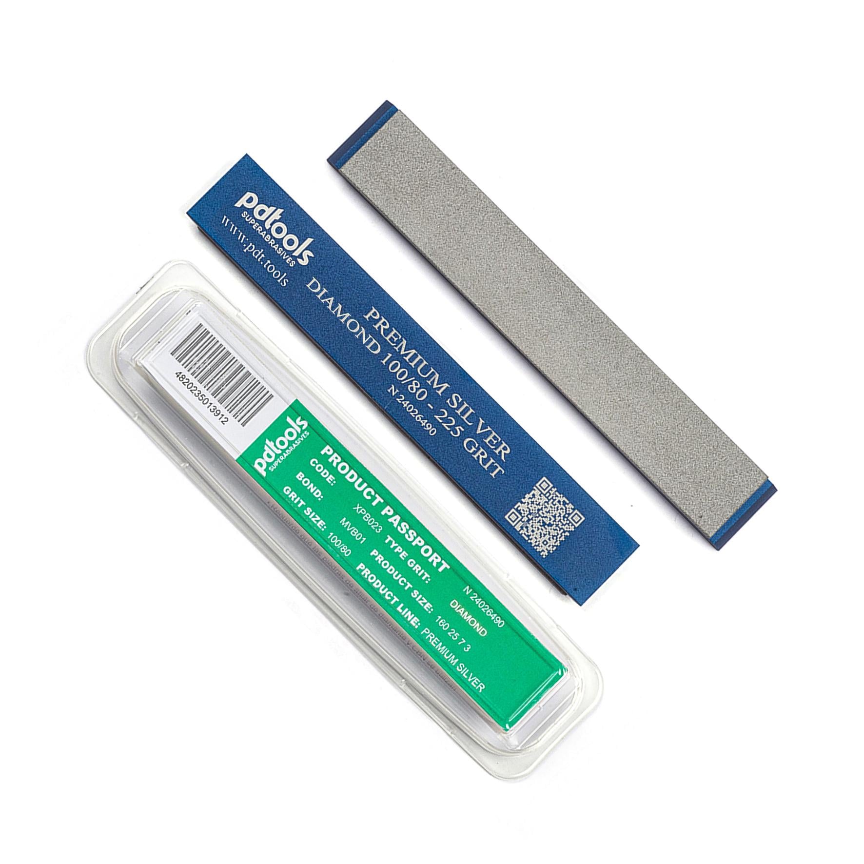 Алмазний камінь PDT Poltava Premium Silver на керамо-металевій зв'язці 240 grit 80/63 мкм (PDT-DIA-SV-240)