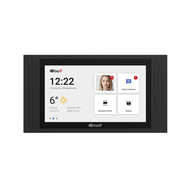 Відеодомофон IP 7" BAS-IP AT-07 EU Black (302422)