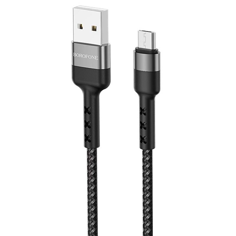 Дата кабель Borofone BX34 Advantage USB to MicroUSB 1 м Black