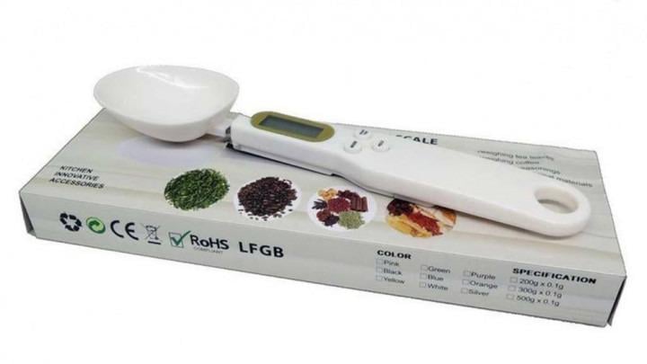 Мирная ложка веса 1A Digital Spoon Scale электронная до 500 г Белый (9466)