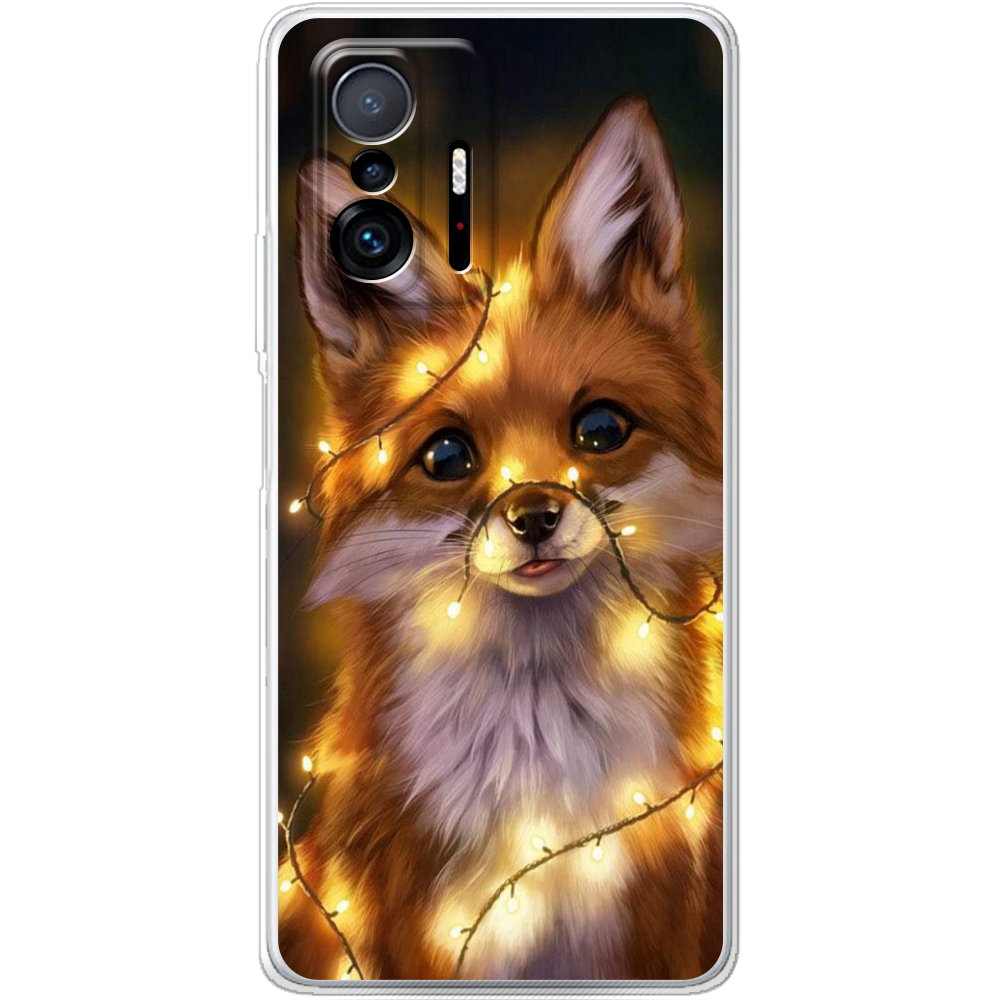 Чохол BoxFace Xiaomi 11T / 11T Pro Різдвяна Лисичка Прозорий силікон (43423-up2399-43423)