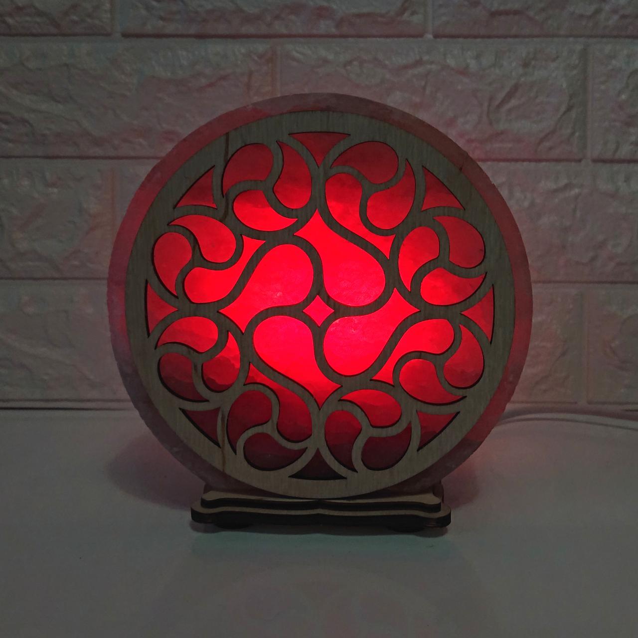 Соляной светильник Узор 186 (KБ-00032-r)