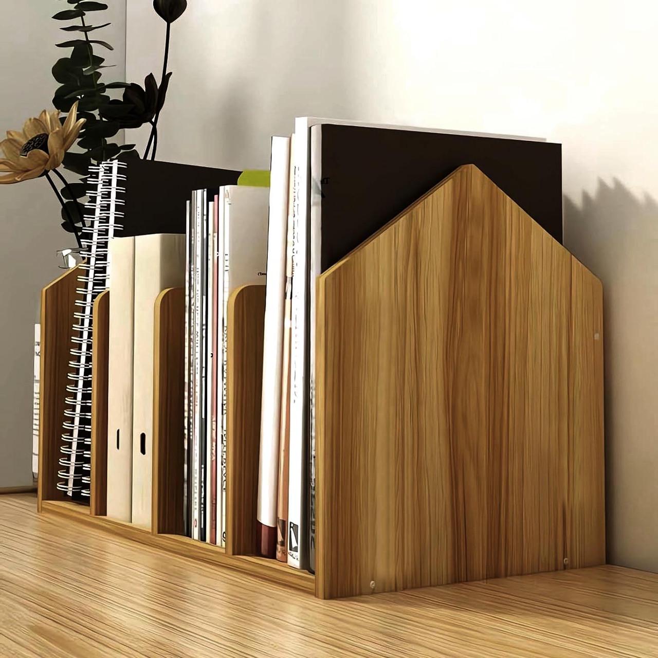 Полка книжная настольная из дерева Иларета Сиена (КПА-014905)