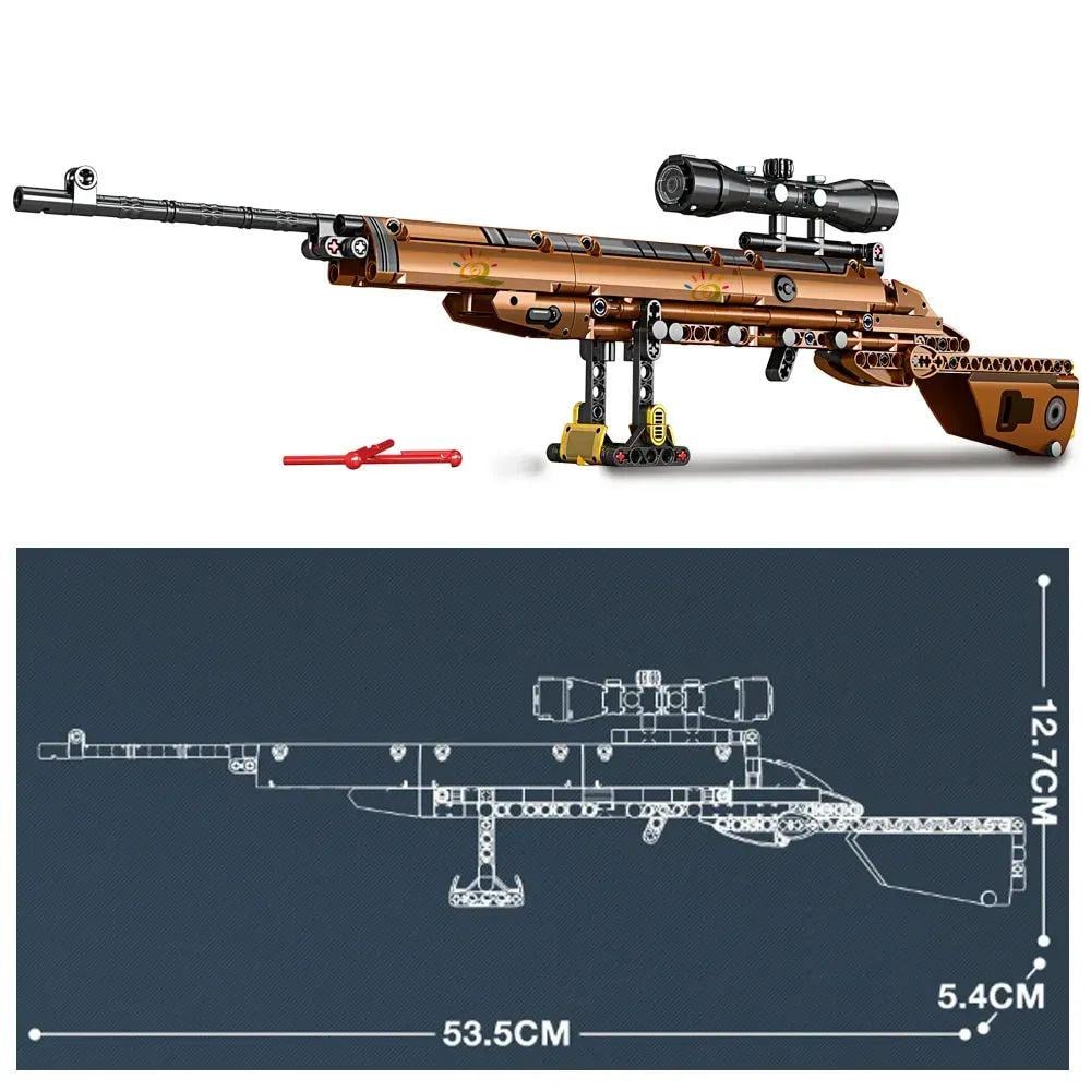 Конструктор гвинтівка 53,5 см на 309 деталі з кулями (603) - фото 2 Конструктор гвинтівка 53,5 см на 309 деталі з кулями (603) - фото 2