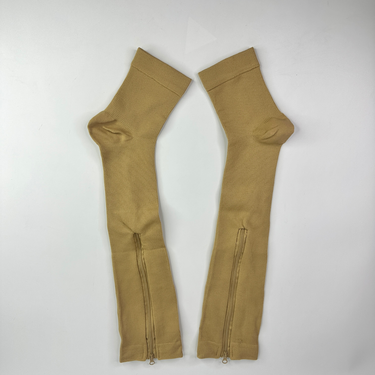 Гольфы компрессионные эластичные Zip Sox для профилактики варикоза с молнией S/M Бежевый (ZSG-150-S/M-Beige) - фото 7