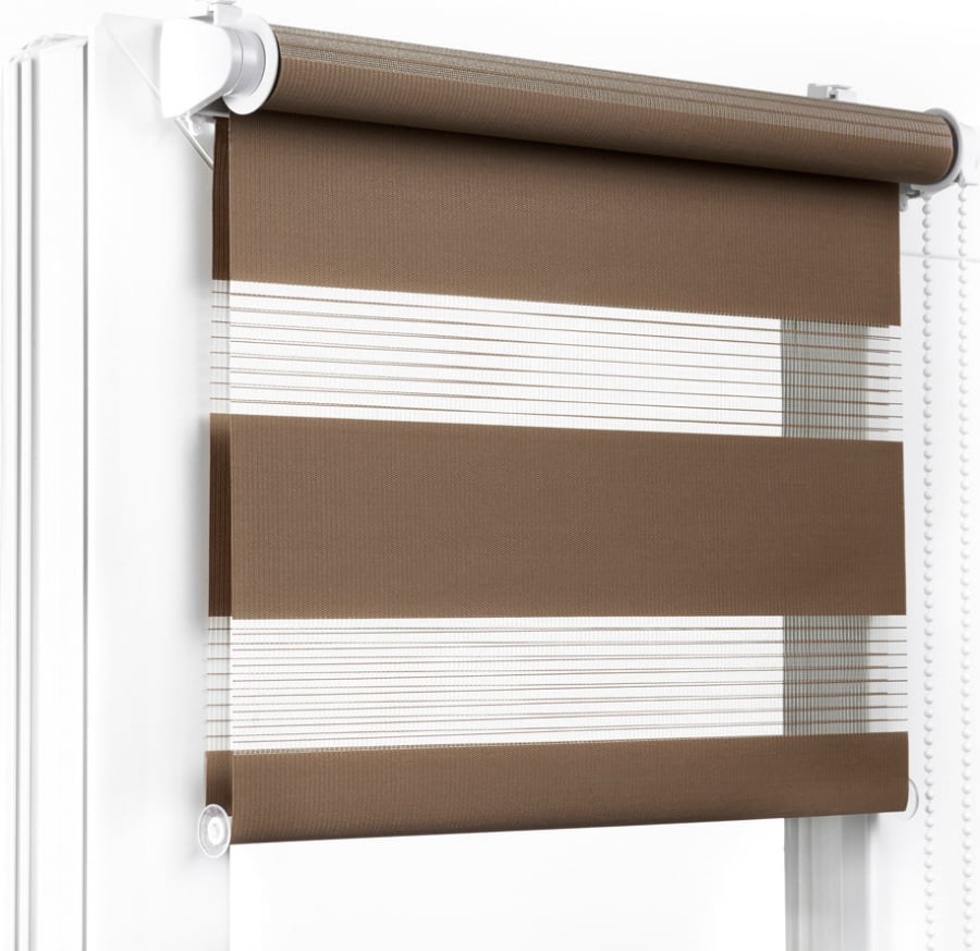 Ролета день-ночь TyulPan 112,5x170 см Коричневый