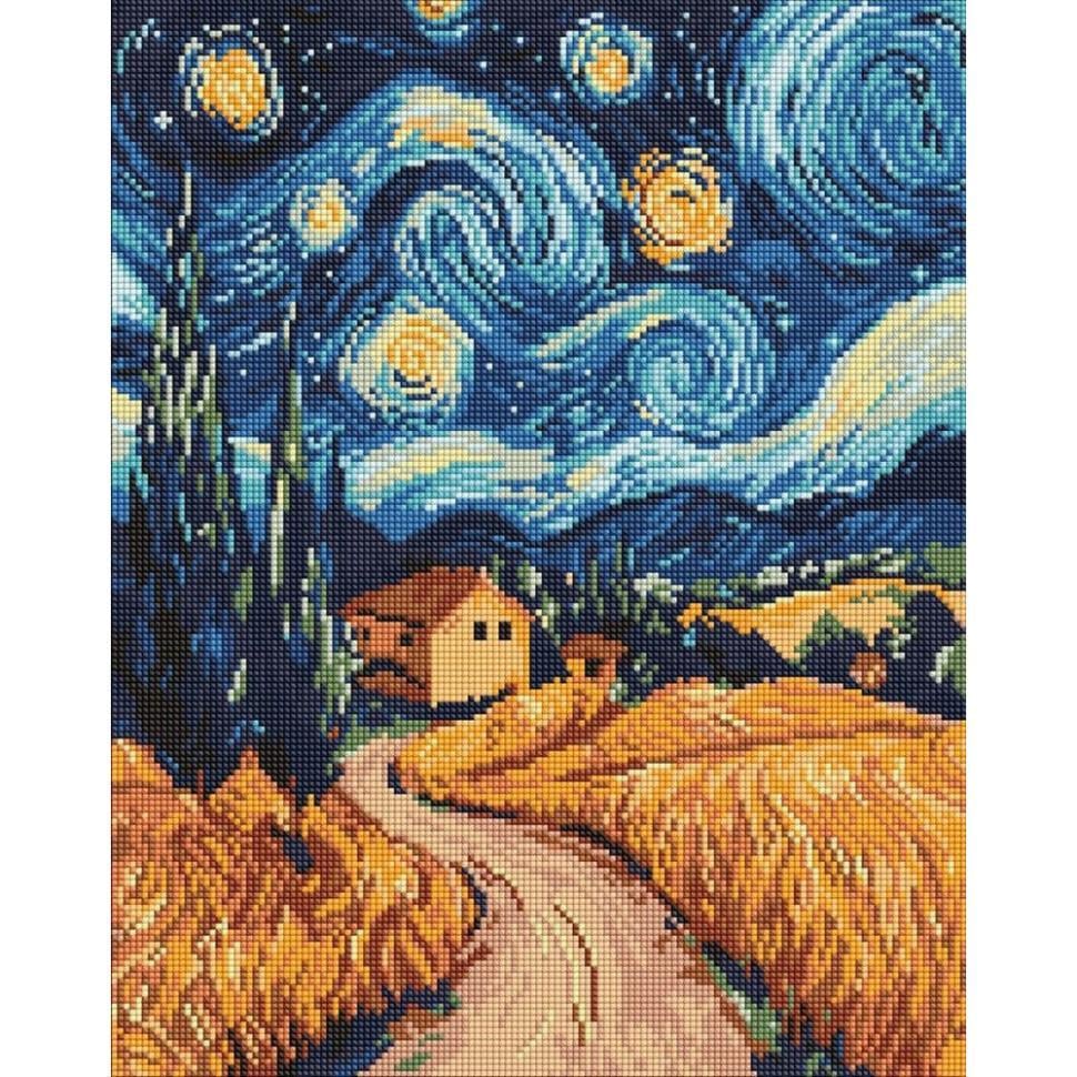 Алмазна мозаїка Ideyka Українська ніч 40x50 см (AMO8188)