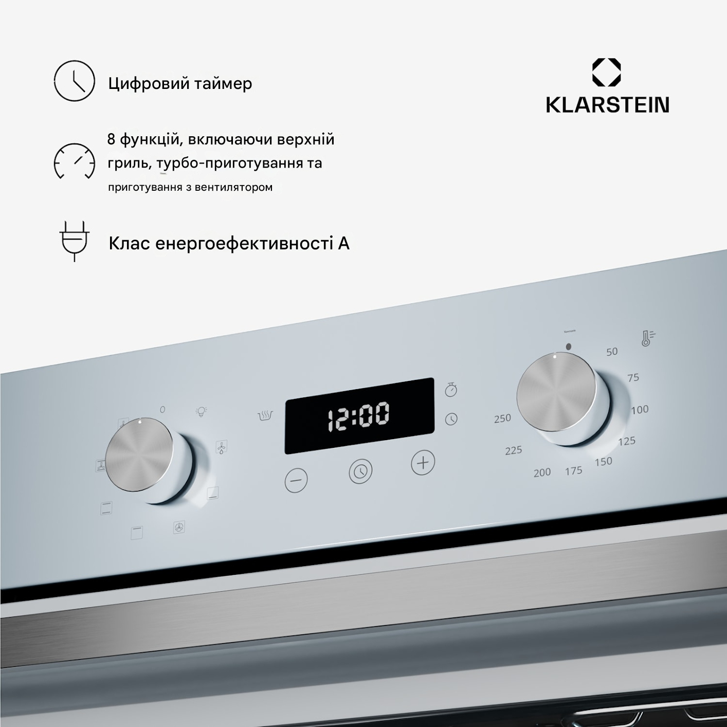 Духовка встроенная Klarstein SpaceSmart 45 см 41 л (10046774) - фото 5 Духовка встроенная Klarstein SpaceSmart 45 см 41 л (10046774) - фото 5