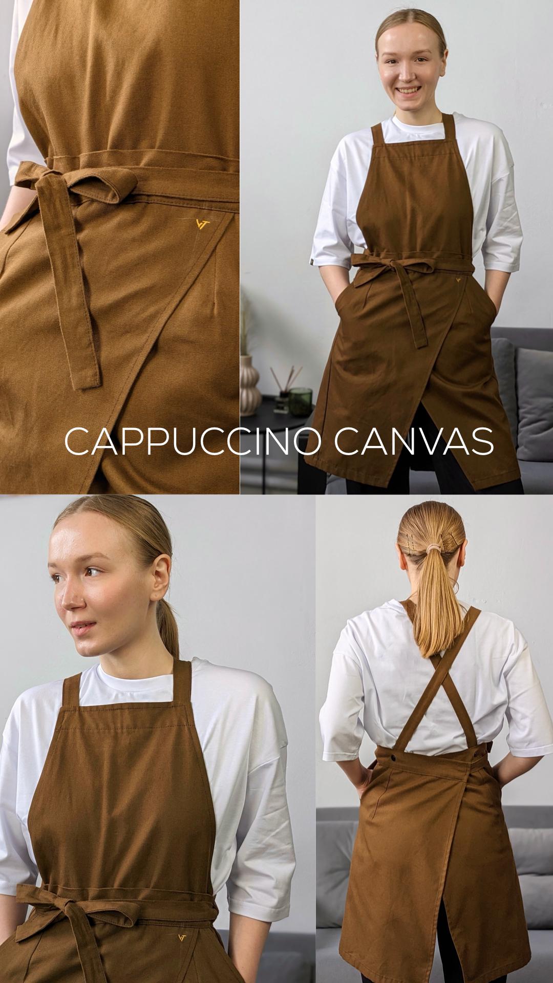 Фартук повара/официанта/бармена VSETEX Cappuccino Canvas Коричневый (VT1381) - фото 2