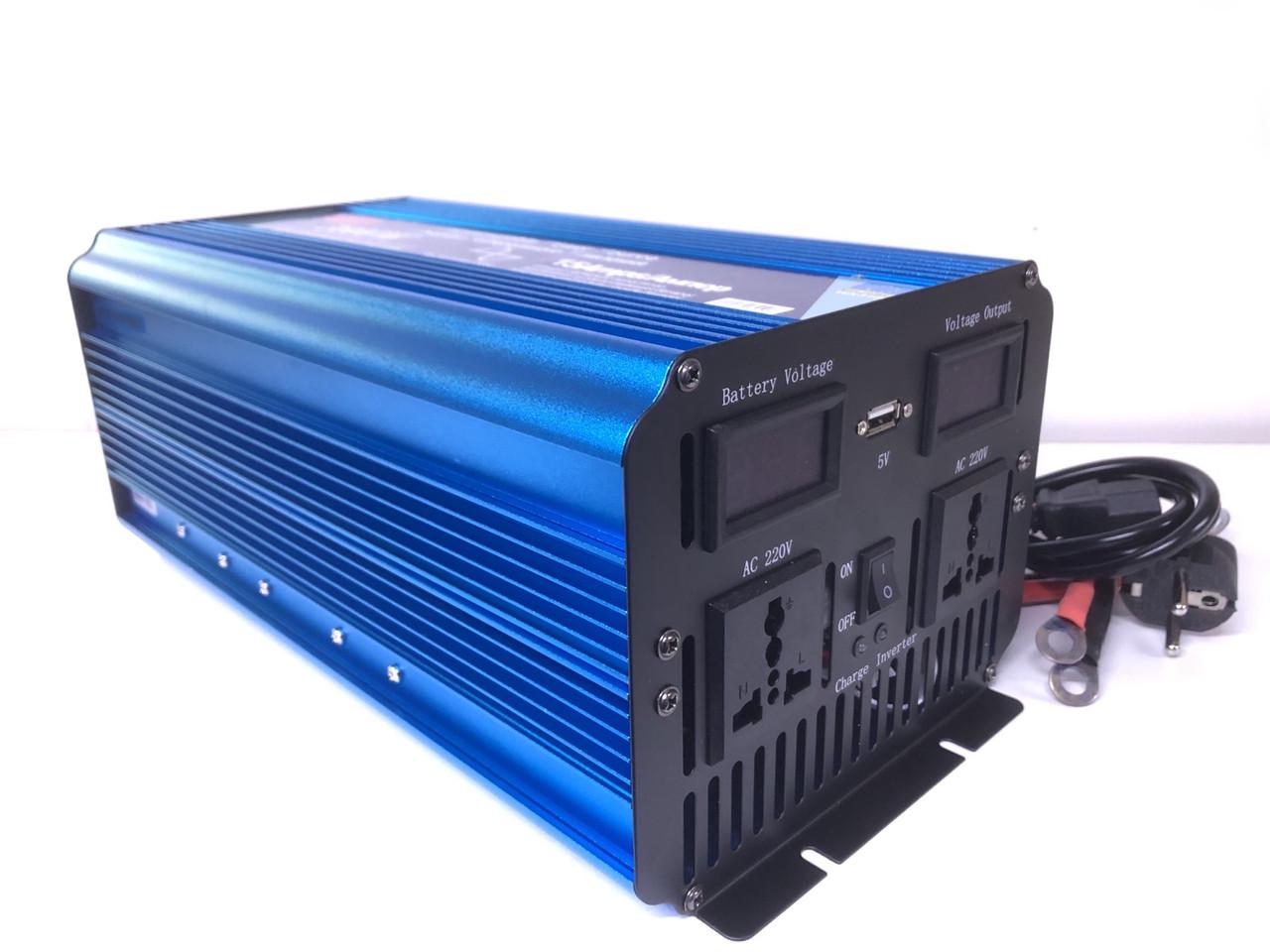 Преобразователь напряжения автомобильный Wimpex WX-3100 3000 W 12/220 V чистая синусоида (13407353) - фото 3