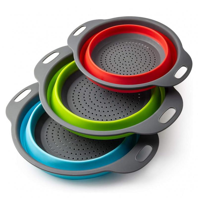 Набор дуршлагов силиконовых Royalty Line RL-20N09A Набор дуршлагов силиконовых Royalty Line RL-20N09A