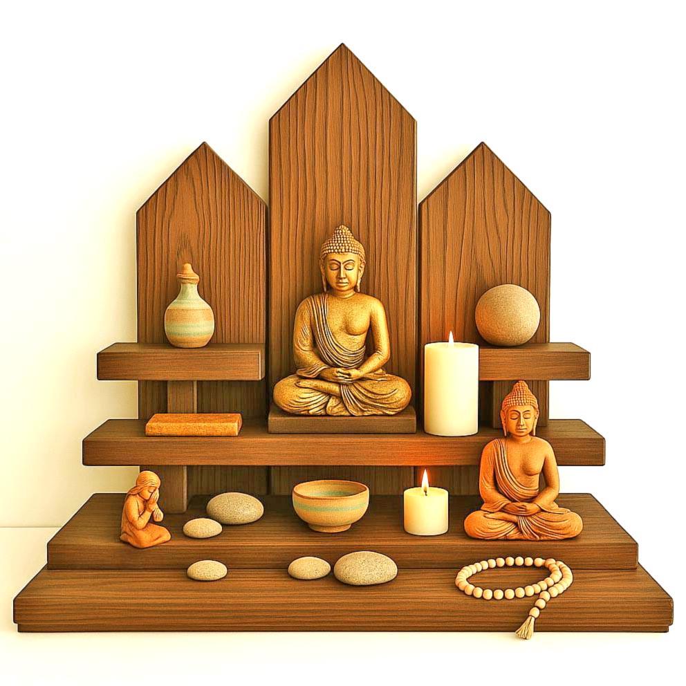 Вівтар для медитації з дерева Лалеши Охра (ЛАТ-010204) Вівтар для медитації з дерева Лалеши Охра (ЛАТ-010204)
