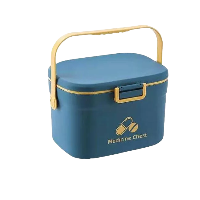 Аптечка-органайзер для медикаментов маленькая пластиковая Синий (СМ062211синій) Аптечка-органайзер для медикаментов маленькая пластиковая Синий (СМ062211синій)