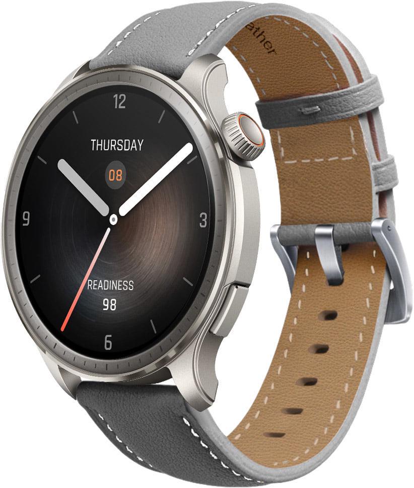 Ремешок кожаный Folsa для Amazfit Balance Grey (37220-33)