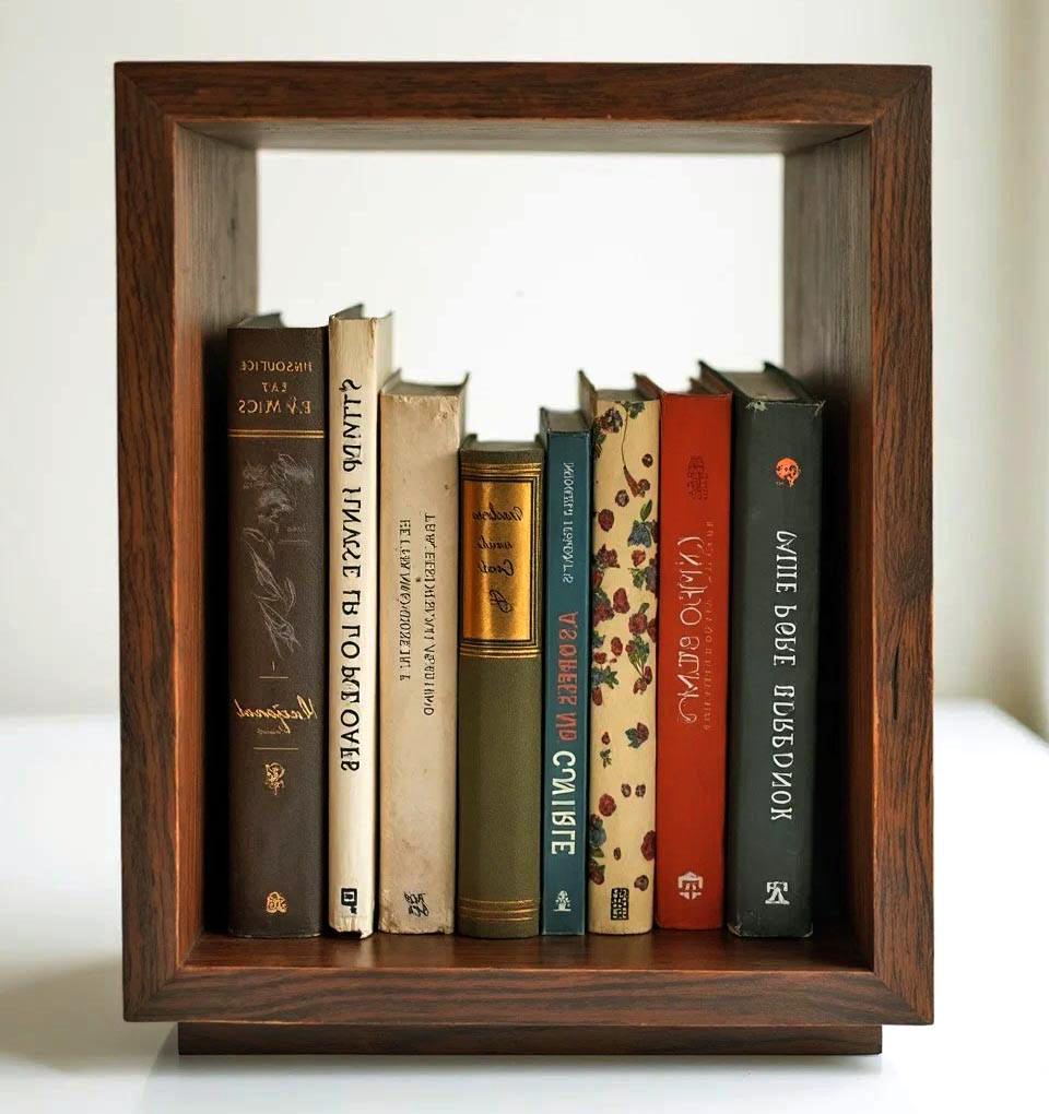 Полка книжная настольная из дерева Пальмера Латте (КПА-041216)