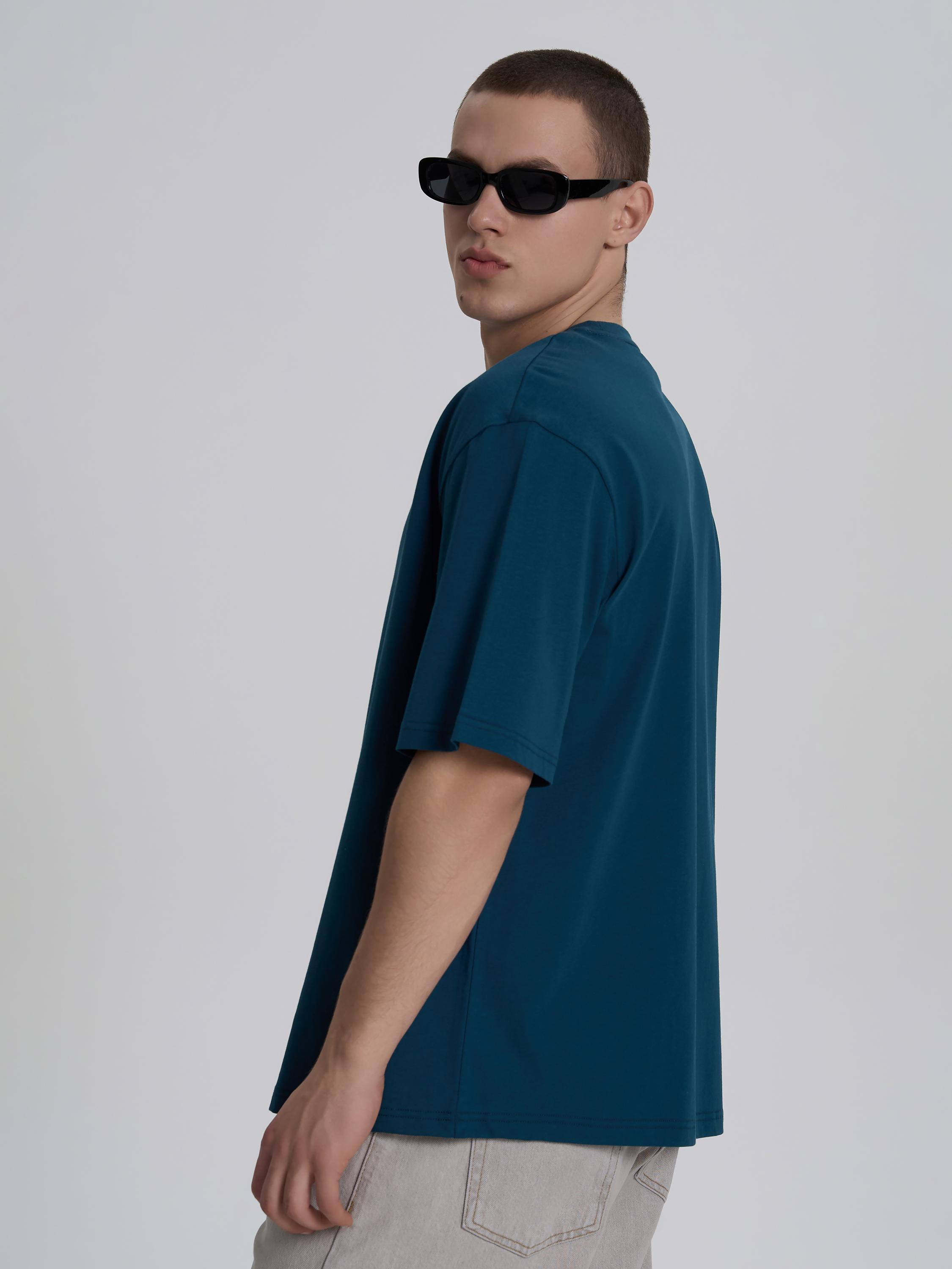 Футболка мужская ROZA 230926 L Сине-зеленый (4824005722110) - фото 6