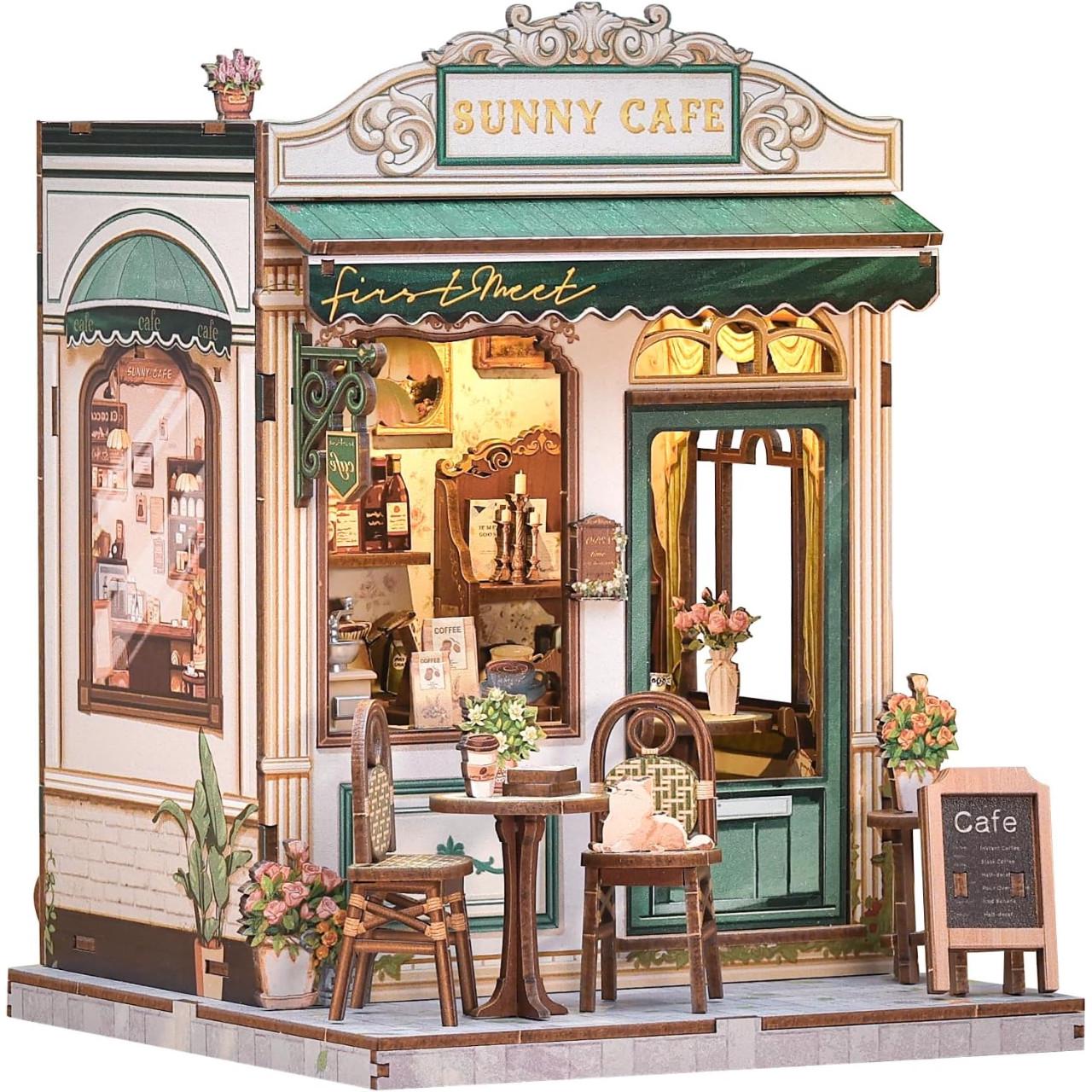 Букнук Sunny Cafe із підсвіткою розділювач книг на поличку CUTEBEE