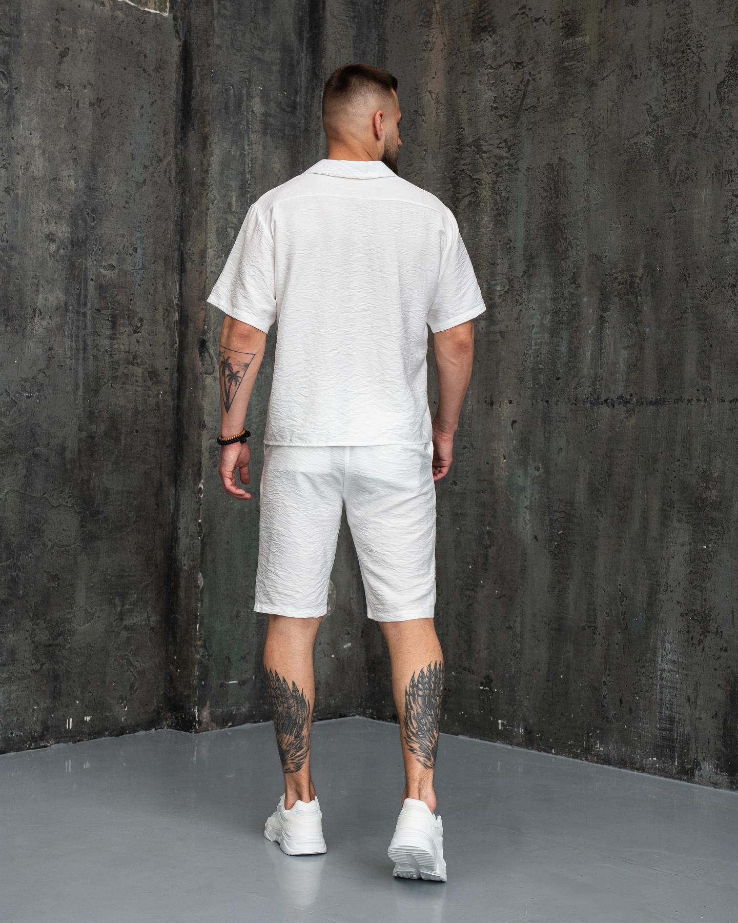 Костюм мужской Aero льняной XL Молочный (26375/3/3) - фото 4