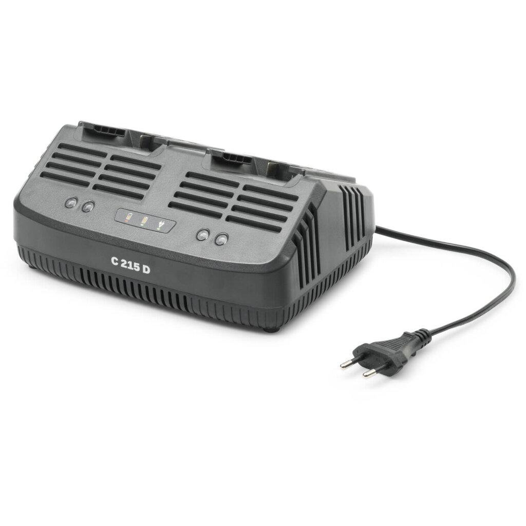 Зарядний пристрій Stiga C215D 2А для акумуляторів 20V подвійний (626643) Зарядний пристрій Stiga C215D 2А для акумуляторів 20V подвійний (626643)