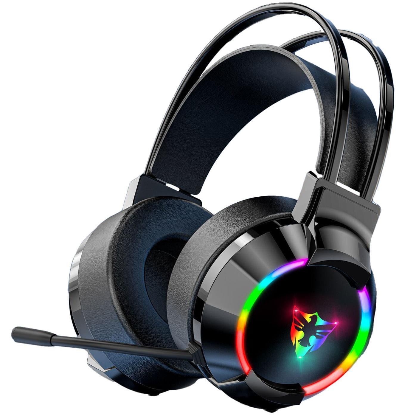 Наушники игровые G606 USB с микрофоном/регулировкой громкости и RGB подсветкой (00018)