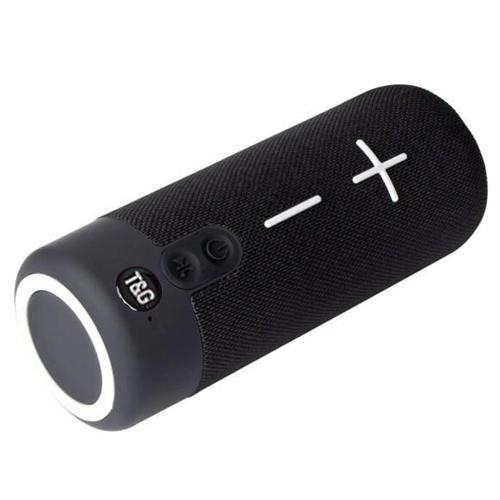 Портативна колонка TG619C Bluetooth з RGB підсвічуванням та ремінцем Чорний (600721) - фото 4