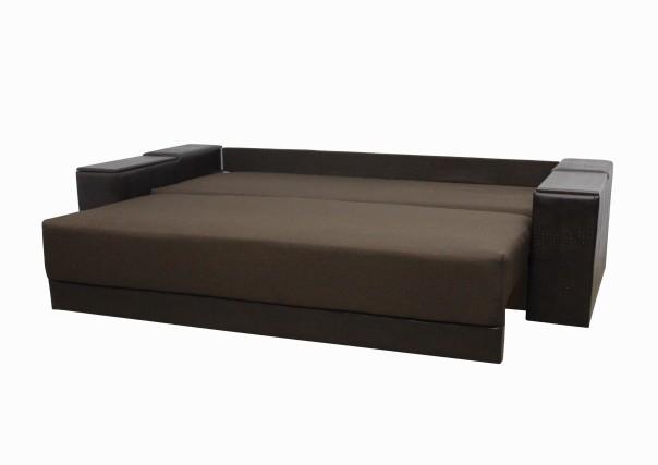 Диван еврокнижка Магнат с подушками и нишей 245х105 см Коричневый (1725088278) - фото 2 Диван еврокнижка Магнат с подушками и нишей 245х105 см Коричневый (1725088278) - фото 2