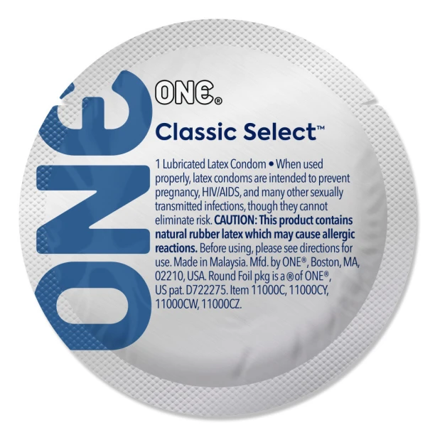 Презерватив ONE Classic Select MSM Collection гладенький зі змазкою 1 шт. (BLS0760)
