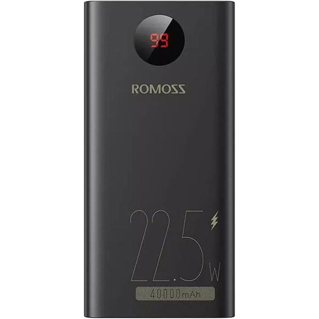 Зовнішній акумулятор Romoss PEA40PF 40000 mAh 22,5W Black (PEA40-152-2133H)