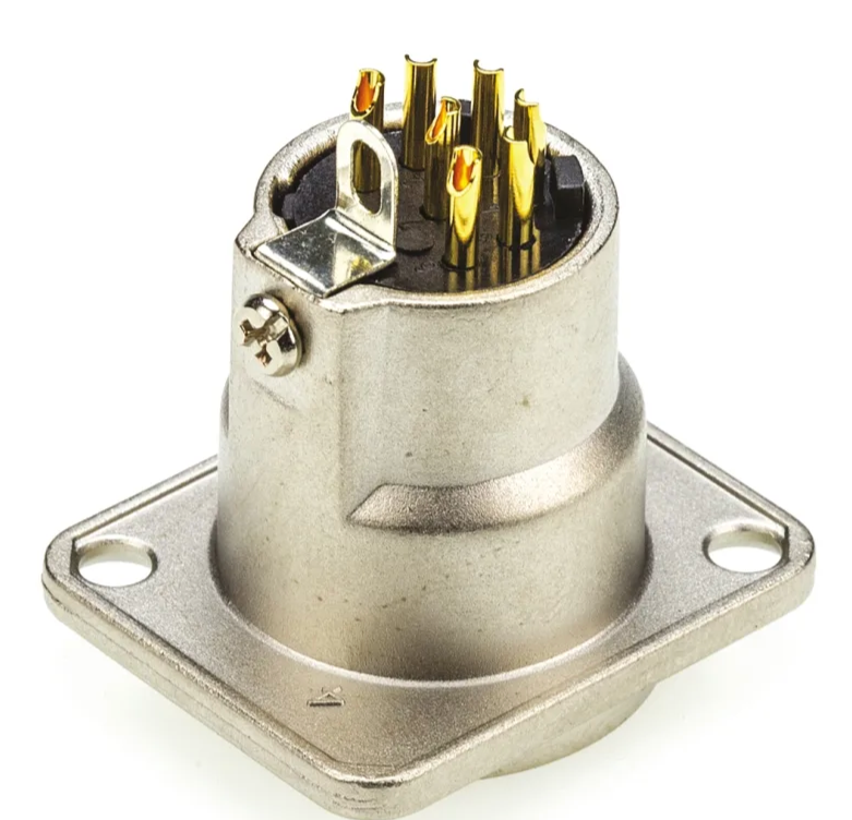 Штекер на панель AMPHENOL AC5MDZ XLR 5 фланець D-типу метал Нікель (000000555) - фото 3 Штекер на панель AMPHENOL AC5MDZ XLR 5 фланець D-типу метал Нікель (000000555) - фото 3