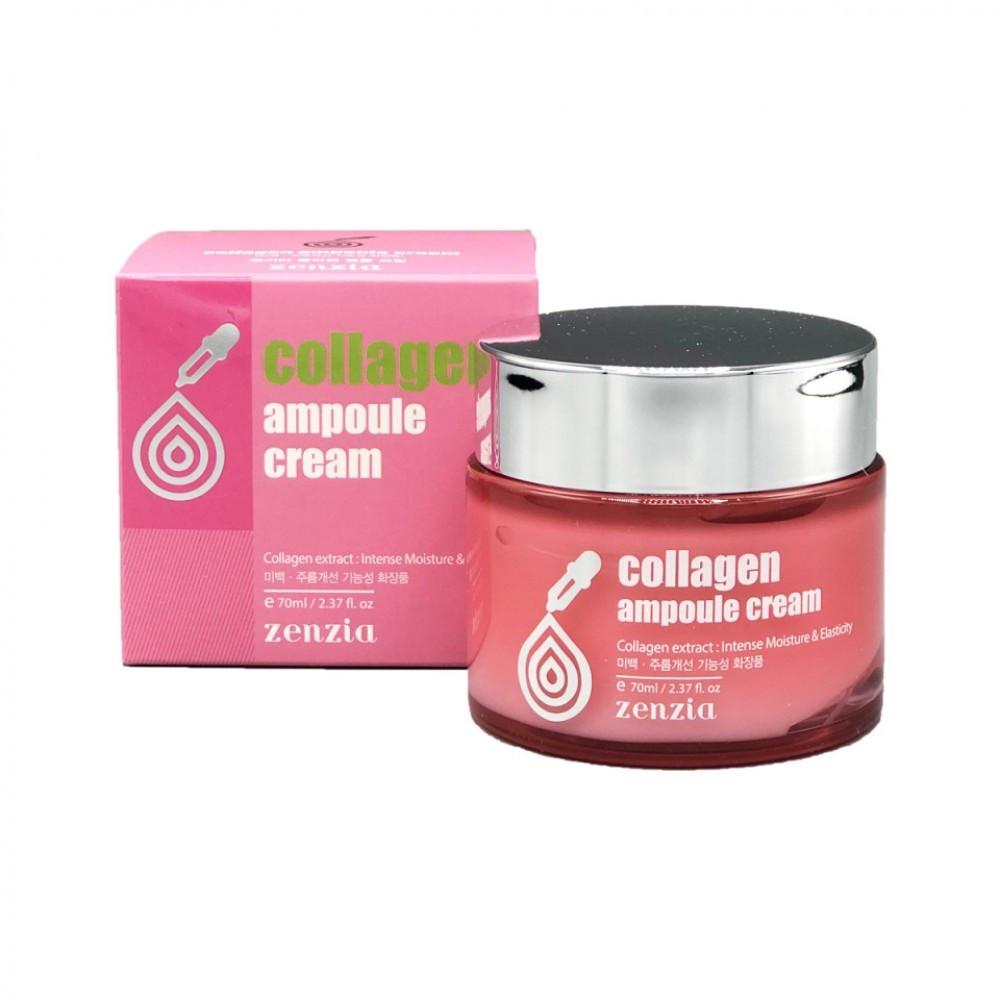 Крем для лица с коллагеном Zenzia Collagen Ampoule Cream 70 мл (2822269456)
