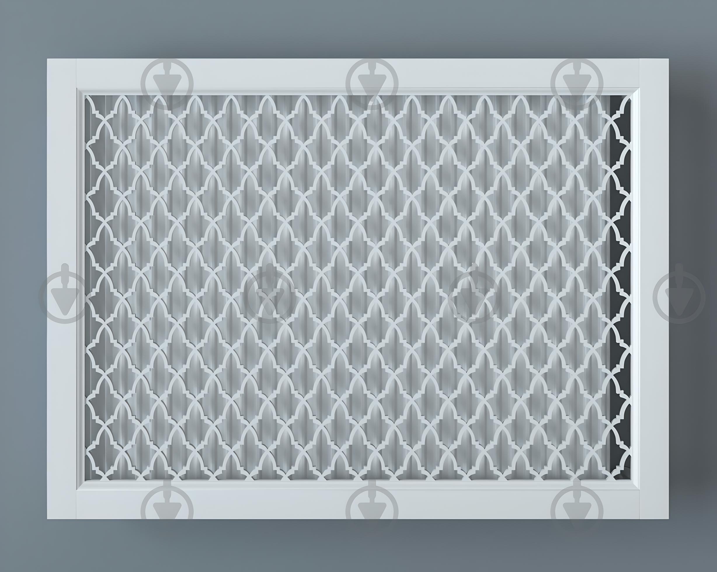 Экран-решетка декоративная на батарею отопления R86-F70 Белый (26519263) - фото 2 Экран-решетка декоративная на батарею отопления R86-F70 Белый (26519263) - фото 2