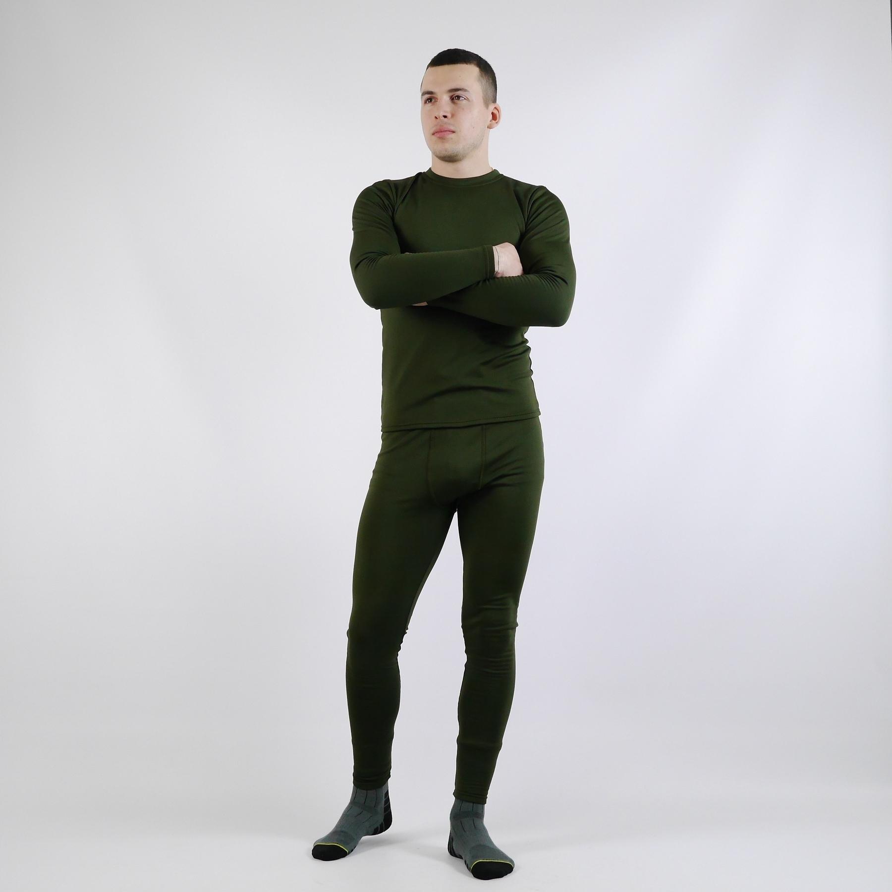 Комплект термобелья на флисе XXXL Оливковый (1144-XXXL) - фото 4 Комплект термобелья на флисе XXXL Оливковый (1144-XXXL) - фото 4