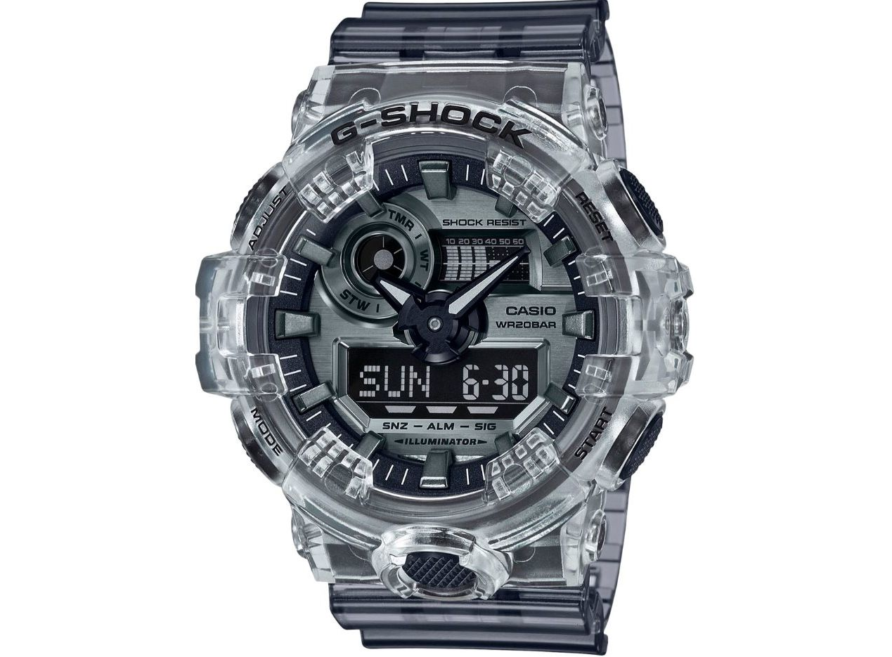Наручные часы мужские Casio G-Shock GA-700SK-1A ударопрочные с водозащитой 200 м/подсветкой Черный (3088981856)