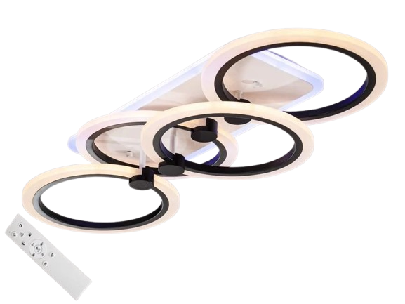 Люстра потолочная с димером LED MX2374/2+2MC BK 3col dim (2437599236) Люстра потолочная с димером LED MX2374/2+2MC BK 3col dim (2437599236)