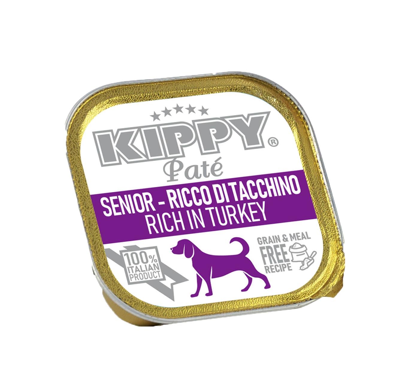 Корм влажный KIPPY Pate Senior Dogs Turkey для пожилых собак с индейкой в виде паштета 150 г (1972) Корм влажный KIPPY Pate Senior Dogs Turkey для пожилых собак с индейкой в виде паштета 150 г (1972)
