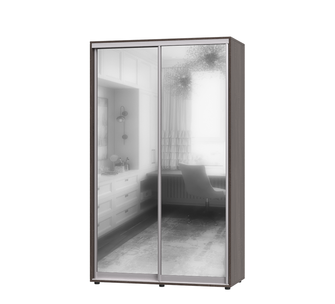 Шкаф-купе двухдверный Эверест ШК-01 120х60х220 см Дуб Сонома Трюфель (06842)