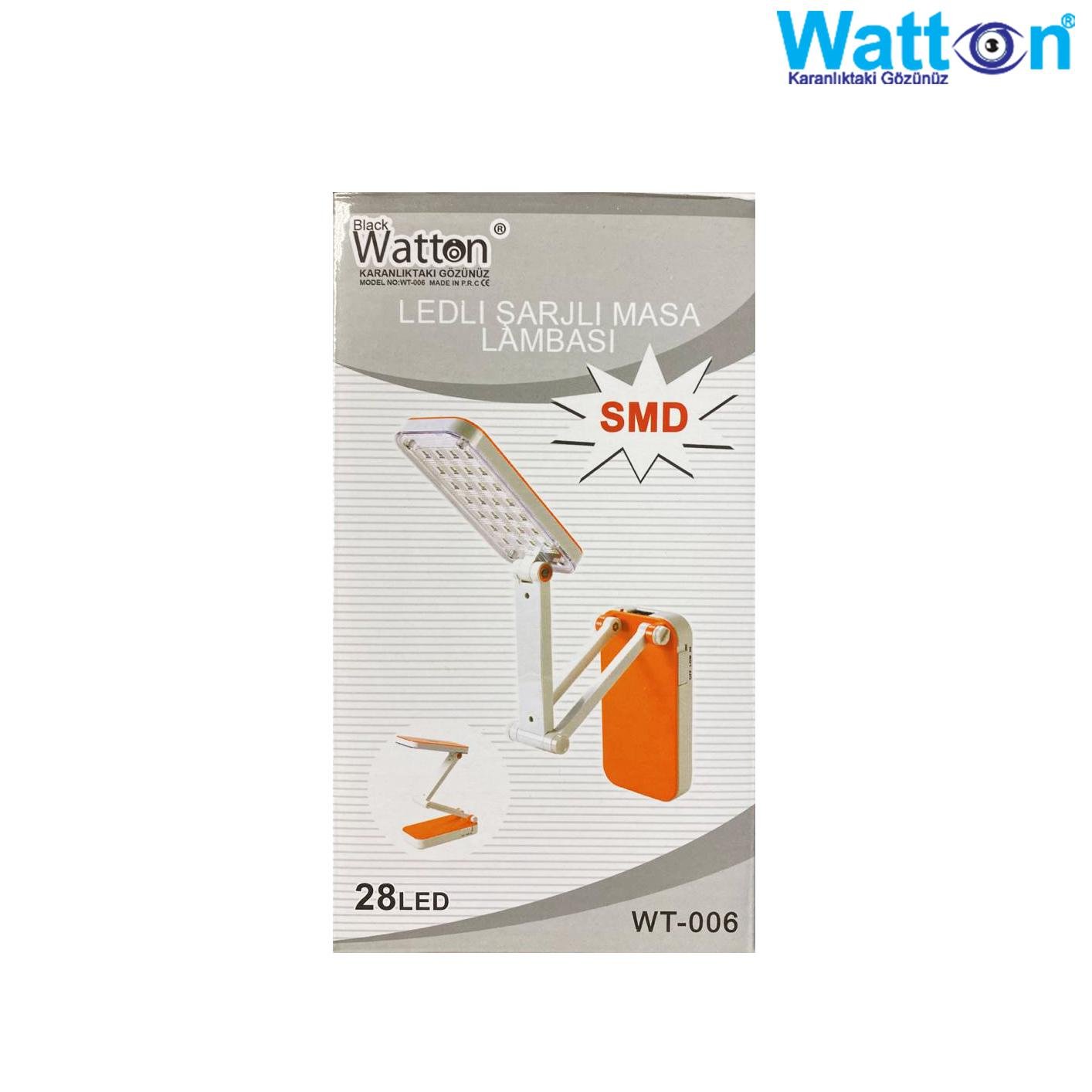 Лампа настільна світлодіодна акумуляторна Watton WT-006 на гнучкій ніжці Блакитний - фото 5