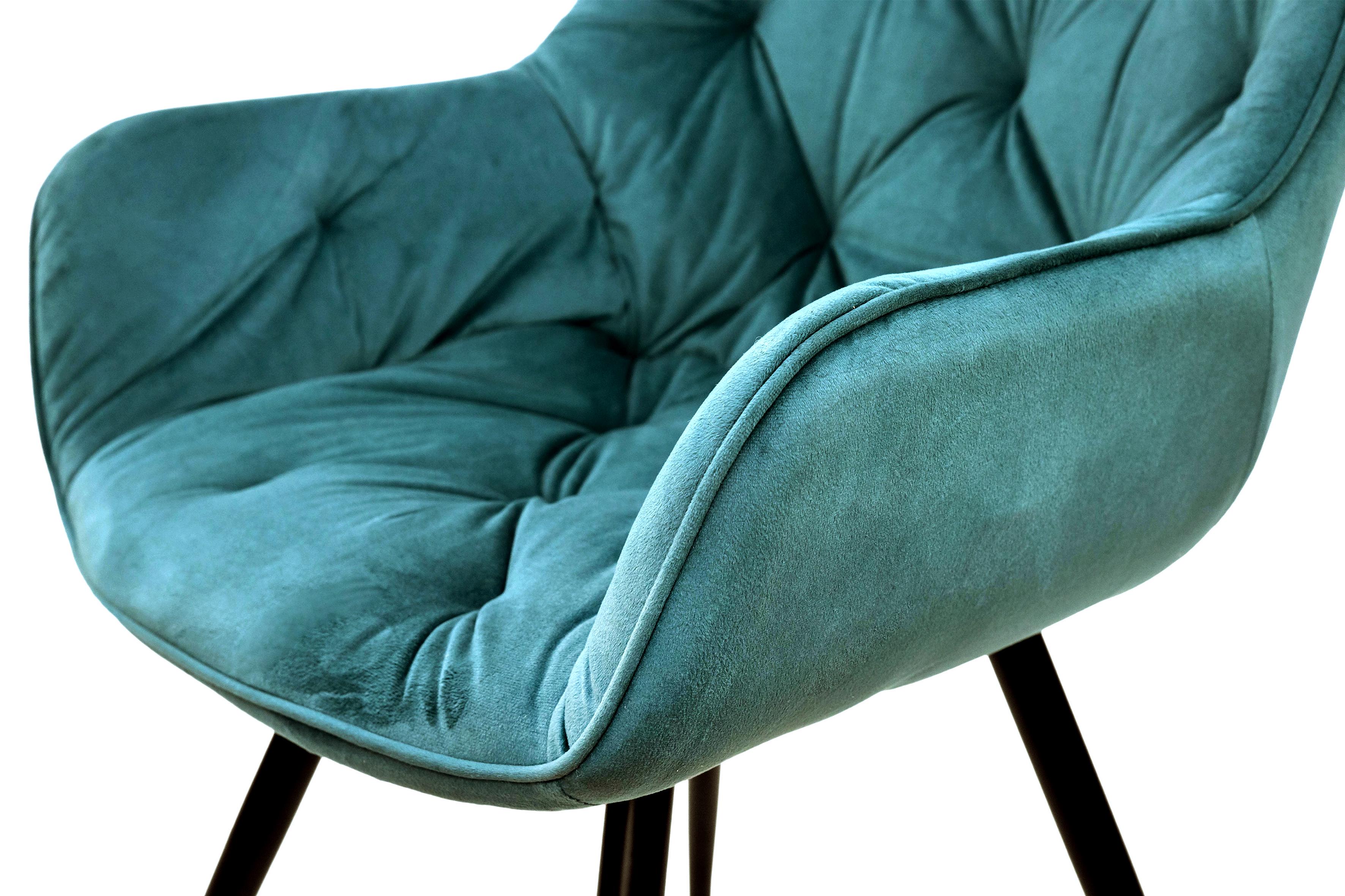 Стілець для кухні та вітальні ГРЕЙС Парадіз 580х870х570 мм Чорний/Аквамарин (GAА0050663) - фото 7 Стілець для кухні та вітальні ГРЕЙС Парадіз 580х870х570 мм Чорний/Аквамарин (GAА0050663) - фото 7