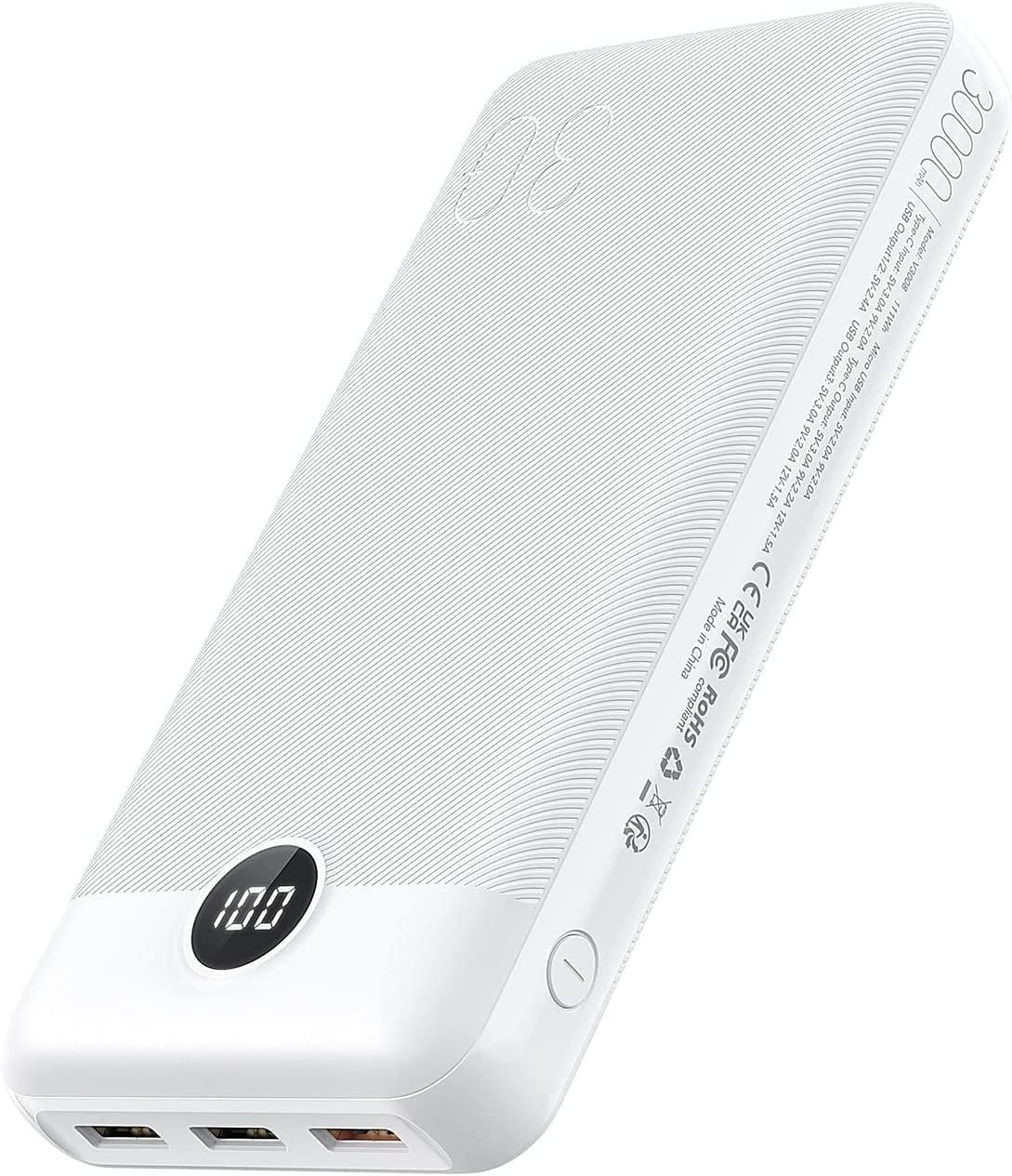 Портативний зарядний пристрій Veger 30000 mAh White