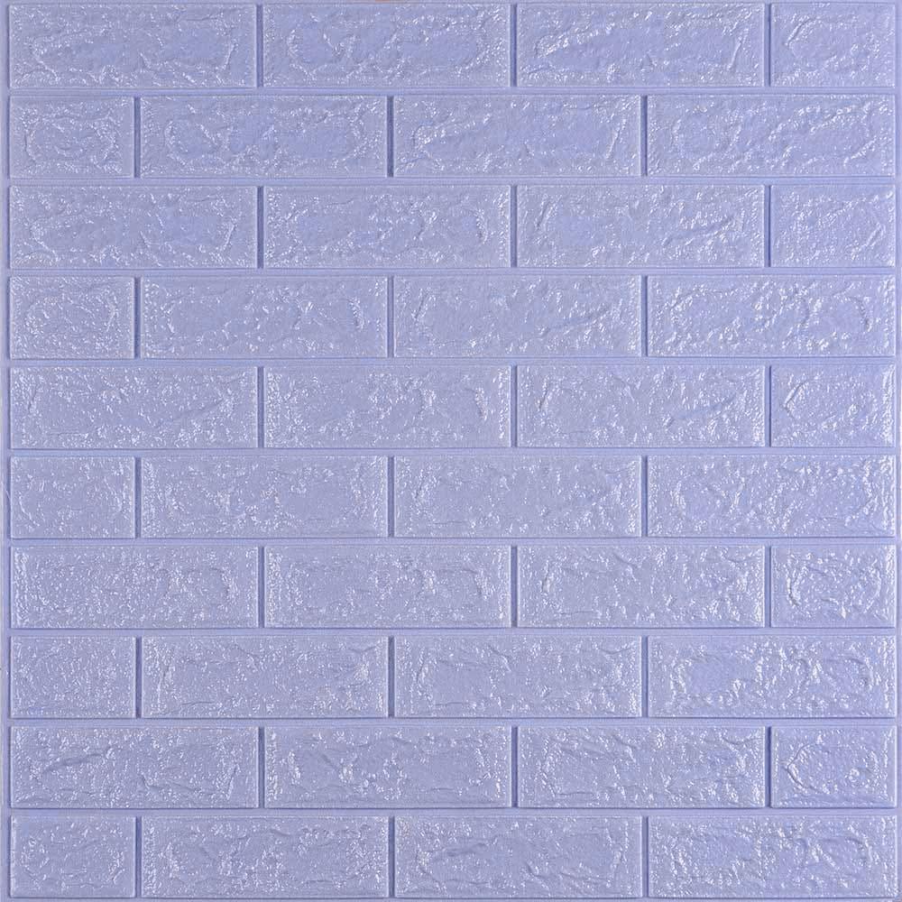 3D-панель самоклеющаяся Sticker Wall Светло-фиолетовый кирпич 700х770х5 мм (Панель-15-5мм)