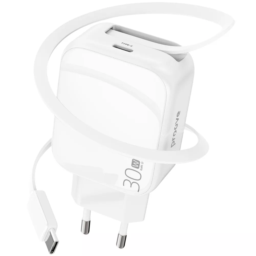 Блок питания Proove Fixtape GaN 30 Вт USB-C Белый (30106242)