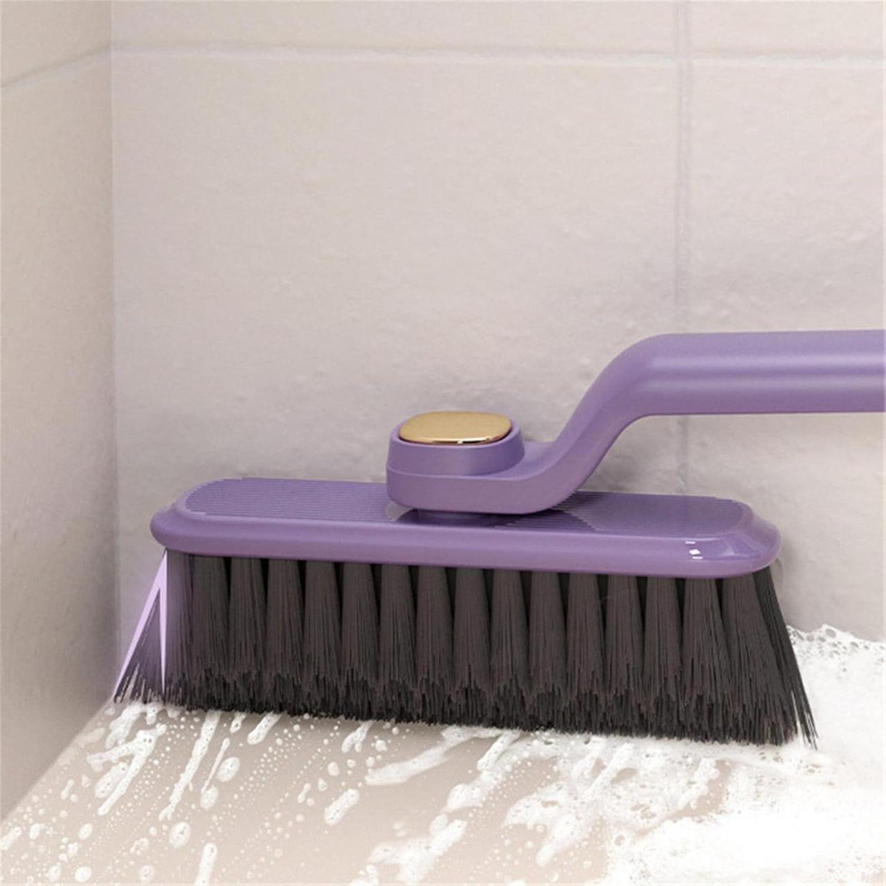 Щетка для уборки вращающаяся на 360° со встроенным пинцетом-скребком Фиолетовый (2610823754) - фото 3 Щетка для уборки вращающаяся на 360° со встроенным пинцетом-скребком Фиолетовый (2610823754) - фото 3