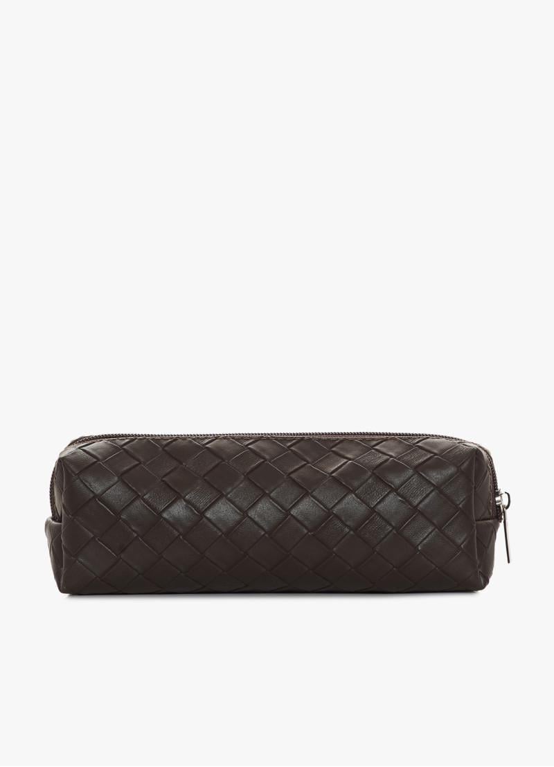 Женская косметичка Sambag Candy Mini структурная 21x7x7 см Шоколадный (30111068)