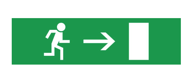 Етикетка самоклеюча для аварійних світильників E.NEXT Стрілка праворуч 2128 e.pict.right.200.55 200x55 мм (l0660094)