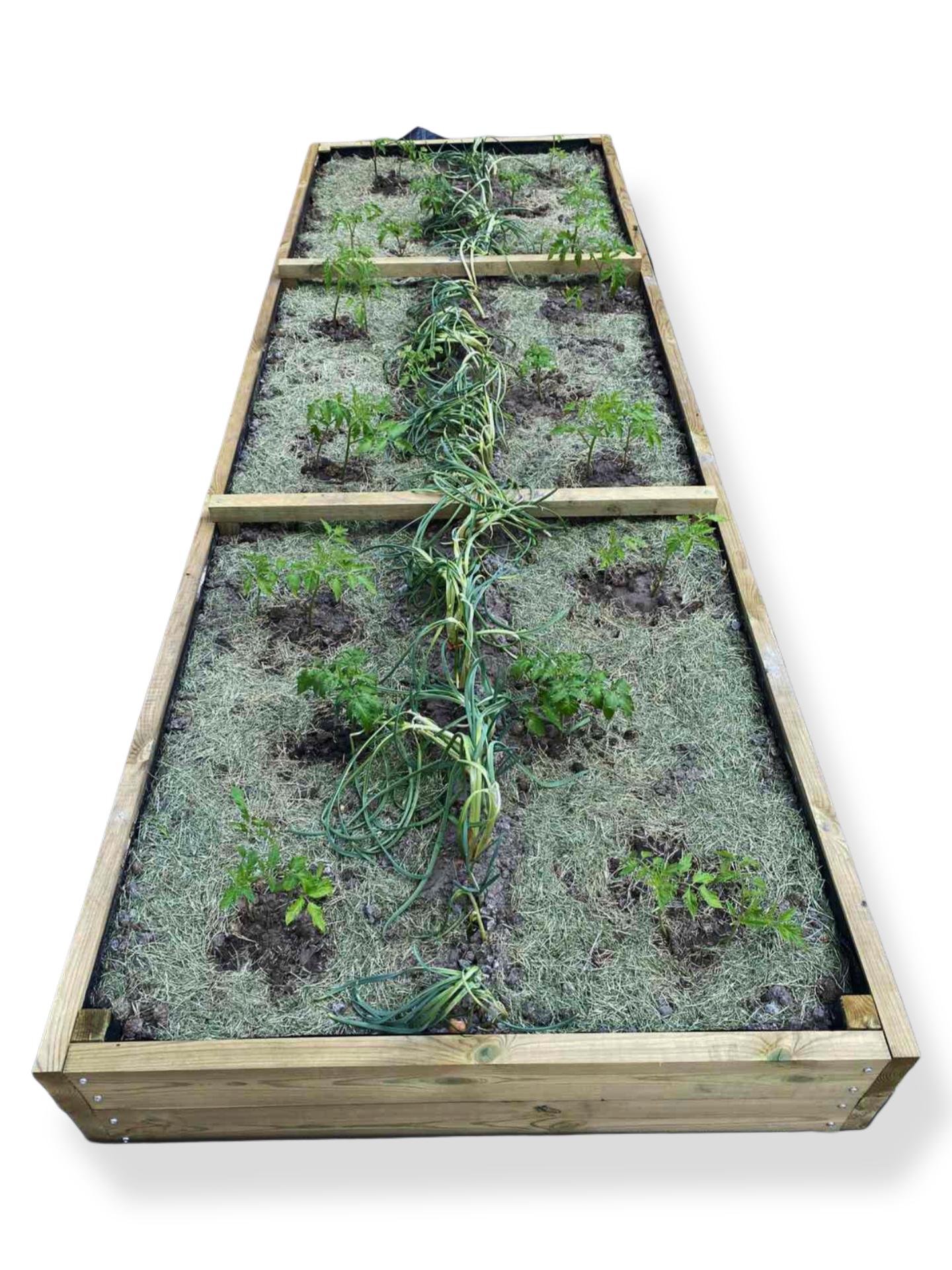 Грядка з дерева імпрегнованого 240х1000х3000 мм Оливковий