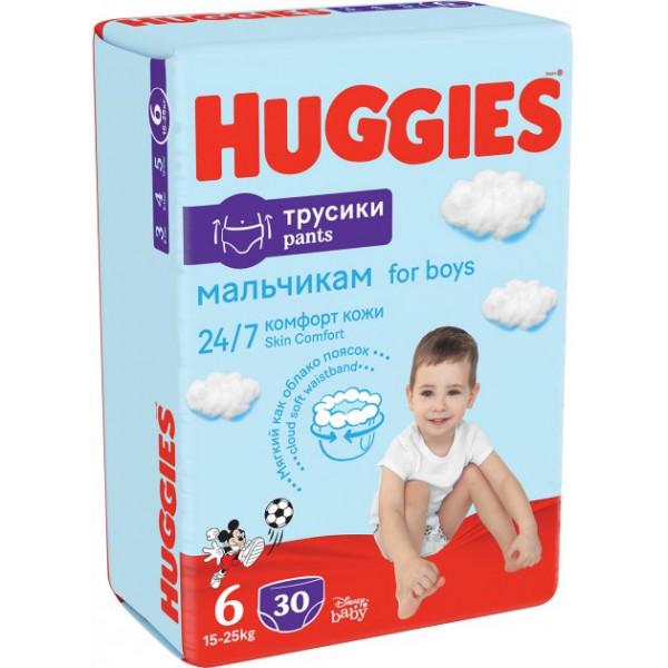 Подгузники-трусики Huggies Pants Jumbo для мальчиков 6 15-25 кг 30 шт. (564302)