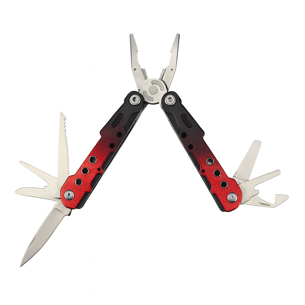 Мультитул складной Traveler MQ007L28G 9в1 16,5 см Red (30835678)